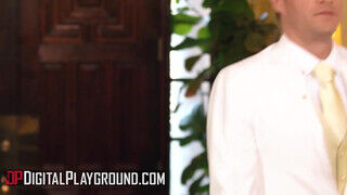 DigitalPlayground - Bridgette B és Aubree Valentine édeshármasban kefélnek