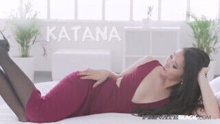 PrivateBlack - Katana barna manussal reszel