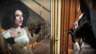 Lady dimitrescu vad cumizása és hancúrozása - resident evil village cosplay halloween 2023