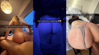 Zsenge csajok mocskos kufircolása snapchat válogatásban